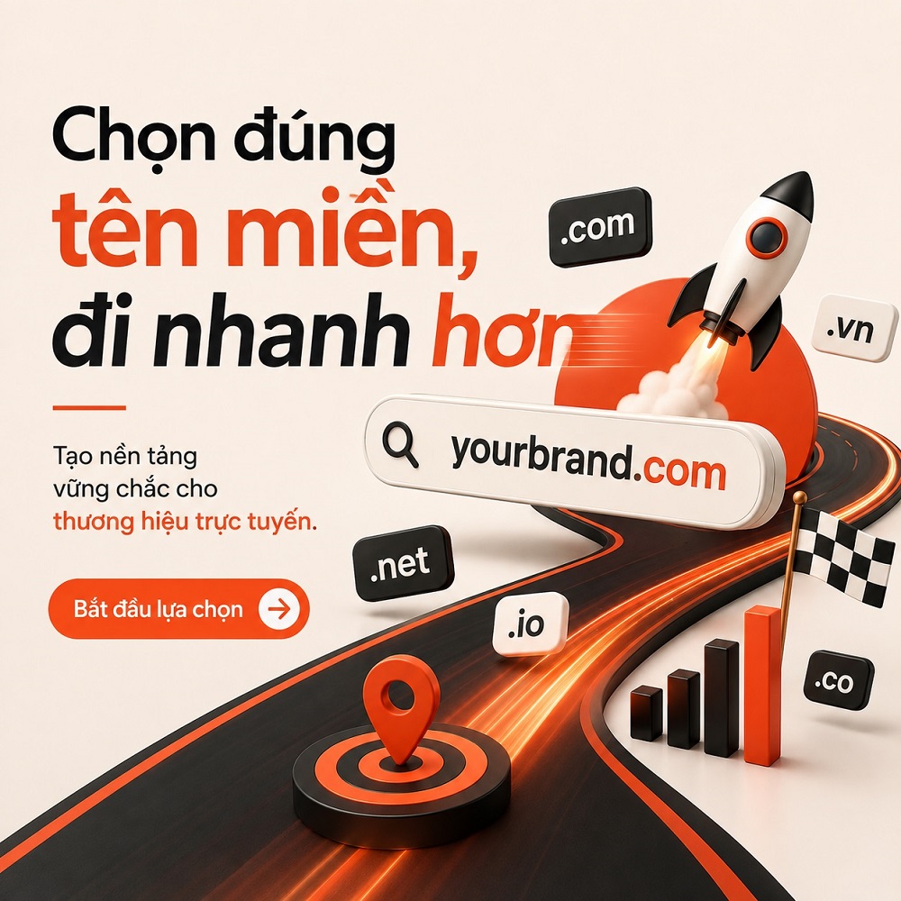 Chọn đúng tên miền đi nhanh hơn